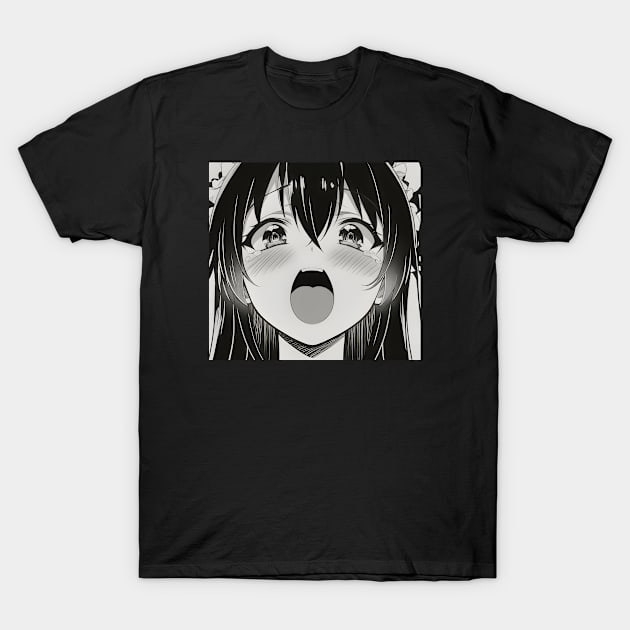 Aesthetic Merch Kawaii Manga Japan Girl Cute Anime Ahegao Otaku T-Shirt by PlimPlom